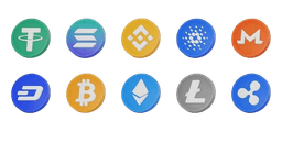 Cryptocurrency - BTC, ETH, LTC, USDT, SOL, BNB, XMR and more