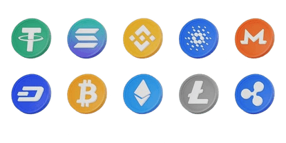 Cryptocurrency - BTC, ETH, LTC, USDT, SOL, BNB, XMR and more