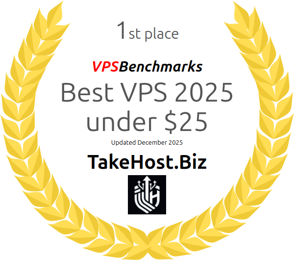 VPSBenchmarks 1st Place - Best VPS 2025 under $25