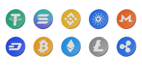 Cryptocurrency - BTC, ETH, LTC, USDT, SOL, BNB, XMR and more